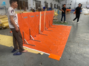 Barrera independiente contra inundaciones de PVC