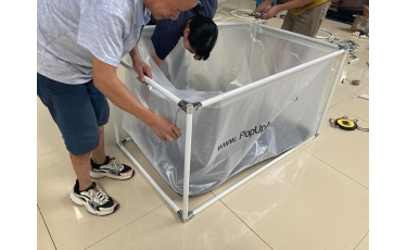 El video de instalación de la pecera rectangular.