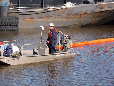 Barrera flotante de contención