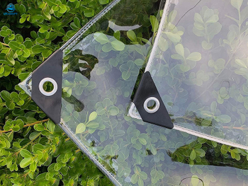 Hoja de lona transparente de plástico resistente