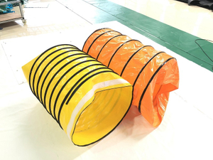 Manguera de conducto flexible de PVC amarillo