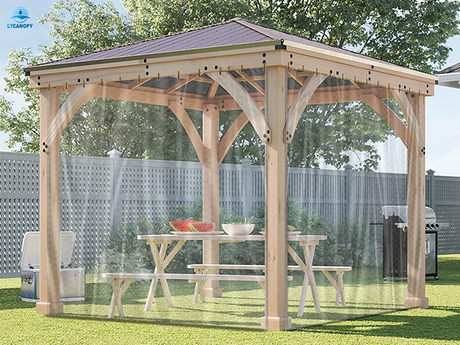 Paneles laterales impermeables para pérgola