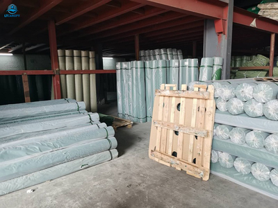 Lona recubierta de PVC verde en stock para la venta