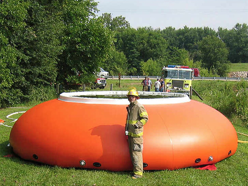 Tanque autoportante con forma de cebolla, tanque de PVC, tanque de almacenamiento de agua, tanque de PVC, tanque de almohada, tanque de vejiga
