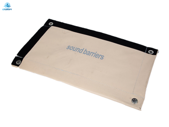 Lona de barrera de sonido rosa melocotón para pared