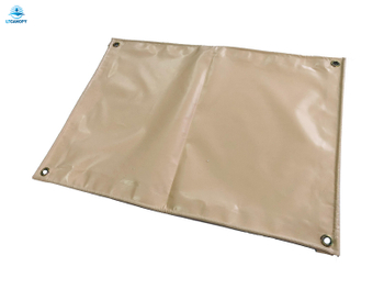 Lona de malla recubierta de PVC rosa melocotón de venta directa de fábrica