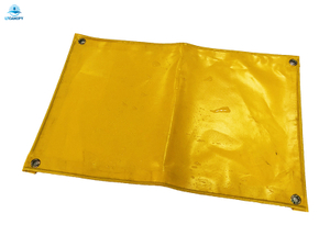 Lona de malla recubierta de PVC amarillo duradero