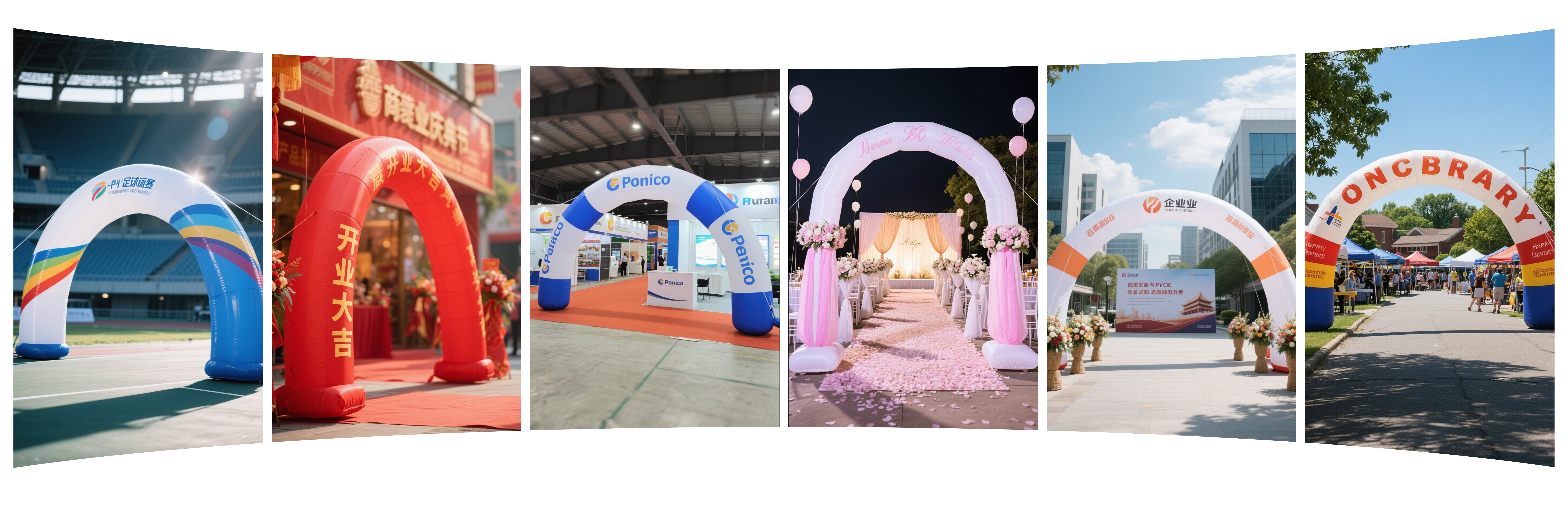 Escenarios de aplicaci&oacute;n de arco inflable