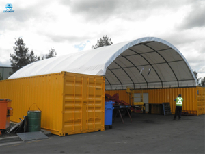 Refugio de cúpula de contenedor de envío