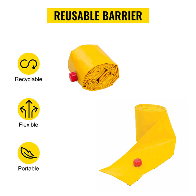 barrera de agua para inundaciones, tubos de desv&iacute;o de agua de PVC, protecci&oacute;n contra inundaciones, barrera contra inundaciones llena de agua, tubo contra inundaciones, barrera contra inundaciones, presa de puerta,