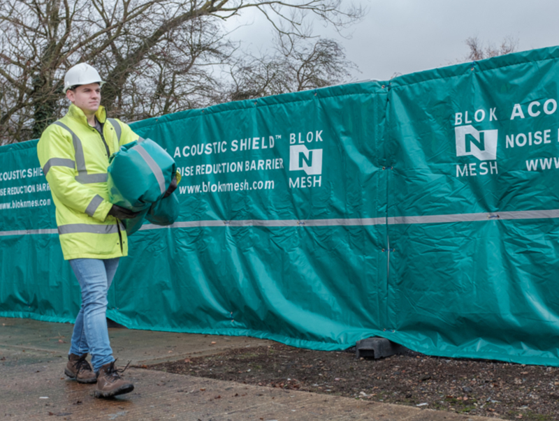 barrera ac&uacute;stica al aire libre, barreras de sonido de construcci&oacute;n temporal, cortina insonorizada, barrera de sonido, mantas de sonido para la construcci&oacute;n