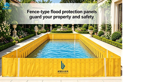 Barrera contra inundaciones tipo valla: solución profesional de protección temporal contra inundaciones
