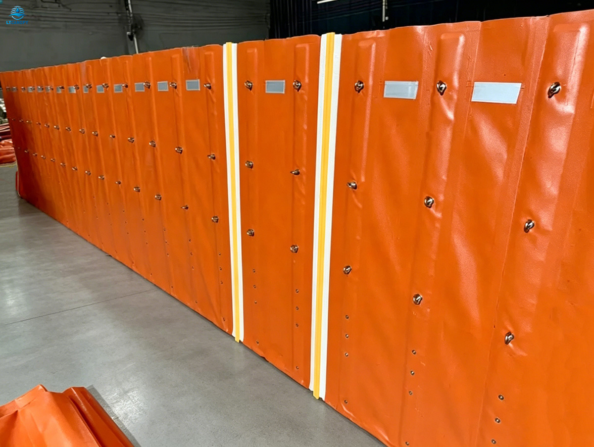 Barrera contra inundaciones estilo valla modular portátil para protección contra inundaciones
