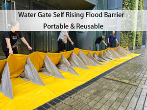 Barrera contra inundaciones autolevantable Water Gate: protección contra inundaciones portátil activada por agua
