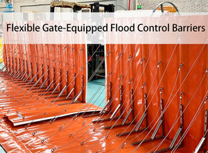 Barrera contra inundaciones estilo valla modular portátil para protección contra inundaciones
