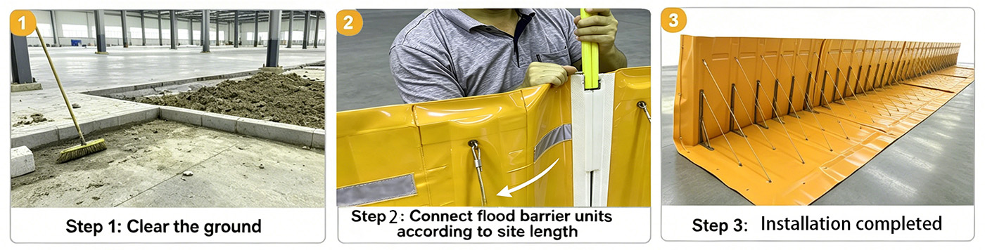 Gu&iacute;a de implementaci&oacute;n paso a paso de barreras modulares de protecci&oacute;n contra inundaciones
